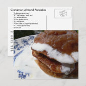 Cinnamon Almond Pancakes Postkarte (Vorne/Hinten)