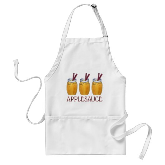Cinnamon Applesauce Jar Canning Food Apple Sauce Schürze (Vorne)