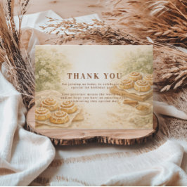 Cinnamon Bakery Little Bun 1st Birthday Dankeskarte