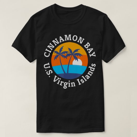 Cinnamon Bay Beach US Jungfrau Islands Summer Vaca T-Shirt (Design vorne)