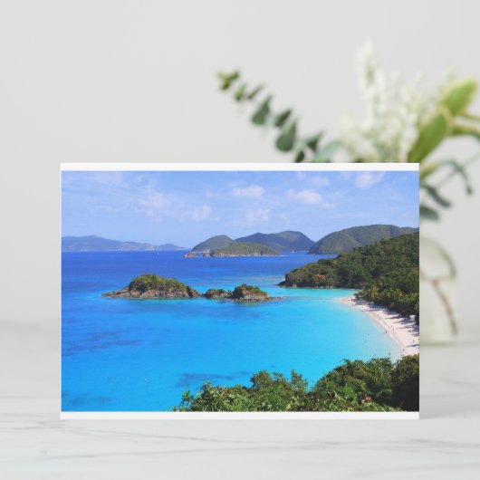 Cinnamon Bay Save the Date Card (Stehend Vorderseite)