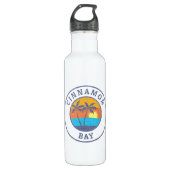Cinnamon Bay, St. John, Usvi Faded Classic Style Edelstahlflasche (Vorderseite)