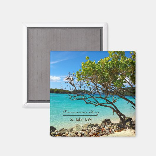 Cinnamon Bay St. John USVI Magnete Magnet (Vorderseite/Rückseite)