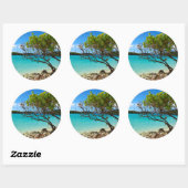 Cinnamon Bay St. John USVI Round Sticker (Blatt)