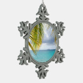 Cinnamon Bay, St. John USVI Schneeflocken Zinn-Ornament (Links)