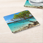 Cinnamon Bay St. John USVI Tropical Untersetzer (angewinkelt)