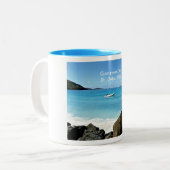 Cinnamon Bay, St. John USVI Zweifarbige Tasse (Vorderseite Links)