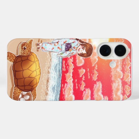 Cinnamon Beach iPhone Case (Rückseite (Horizontal))