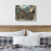 Cinnamon Bear Audubon Leinwanddruck (Insitu (Schlafzimmer))