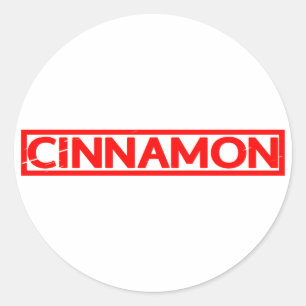 Cinnamon-Briefmarke Runder Aufkleber
