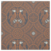 Cinnamon-Brown Byzantinische Vögel Stoff (Muster)