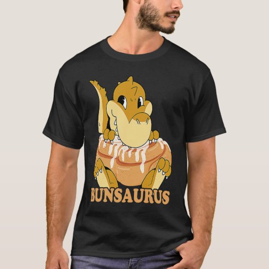 Cinnamon Bun Dinosaur Sweet Pastry Dino Cinnamon R T-Shirt (Vorderseite)