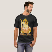 Cinnamon Bun Dinosaur Sweet Pastry Dino Cinnamon R T-Shirt (Vorne ganz)