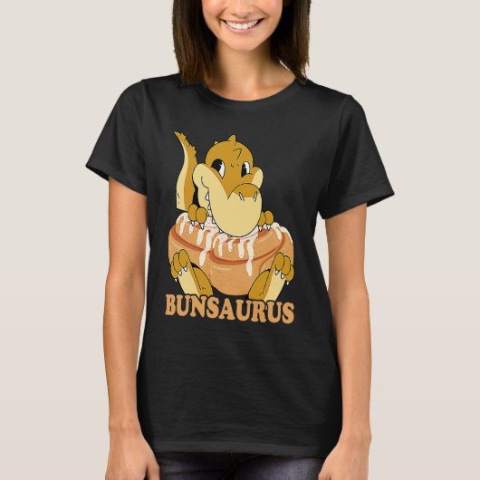 Cinnamon Bun Dinosaur Sweet Pastry Dino Cinnamon R T-Shirt (Vorderseite)