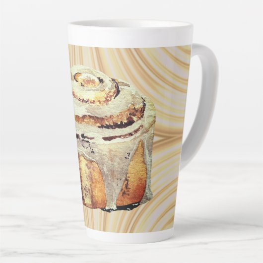 Cinnamon Bun Mornings Große Latte Tasse 17 oz (Rechte Ecke)