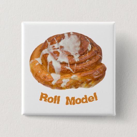 Cinnamon Bun Roll Model Button (Vorderseite)