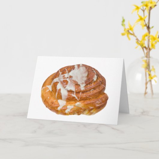 Cinnamon Bun Roll Model Karte (Gelbe Blume)