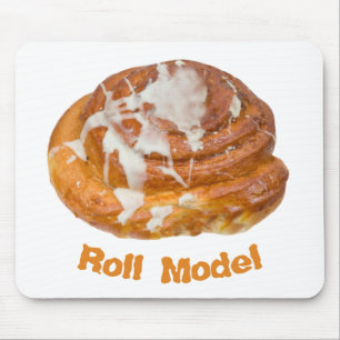 Cinnamon Bun Roll Model Mousepad
