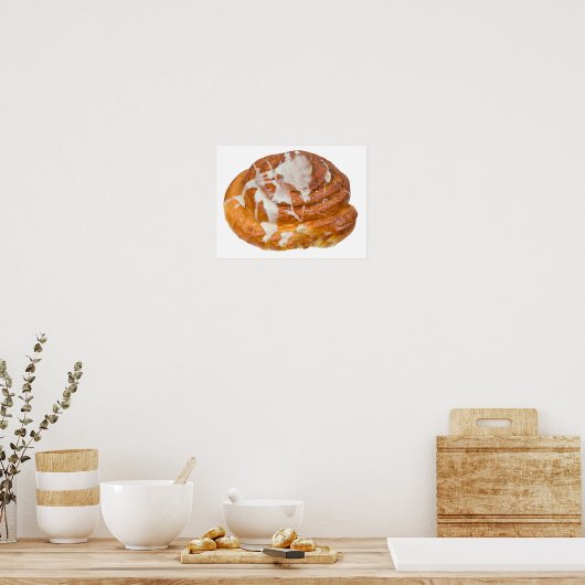 Cinnamon Bun Roll Model Poster (Küche)