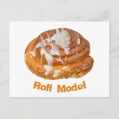 Cinnamon Bun Roll Model Postkarte (Vorderseite)
