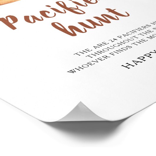 Cinnamon bun - Schnuller jagen Kinderdusche Poster (Ecke)