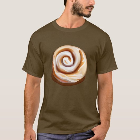 Cinnamon Bun / ZimtRoll mit Icing T-Shirt (Vorderseite)