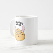 Cinnamon Bunny Funny Cinnamon Bun Pun Kaffeetasse (Vorderseite Links)