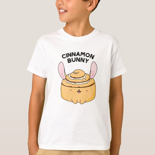 Cinnamon Bunny Funny Cinnamon Bun Pun T-Shirt (Vorderseite)