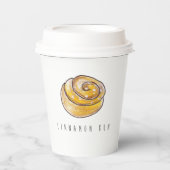 Cinnamon Buns Cinnamon Rolls Coffee Fika Pappbecher (Vorderseite)