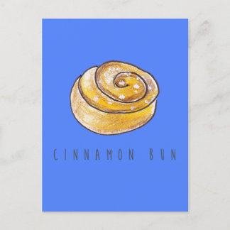 Cinnamon Buns Cinnamon Rolls Coffee Fika Postkarte