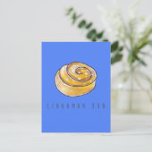 Cinnamon Buns Cinnamon Rolls Coffee Fika Postkarte (Stehend Vorderseite)