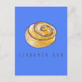 Cinnamon Buns Cinnamon Rolls Coffee Fika Postkarte (Vorderseite)
