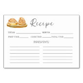 Cinnamon Buns Rezept Tischnummer (Vorderseite)