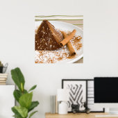 Cinnamon Chocolate Cake Dessert Poster (Heimbüro)