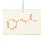 Cinnamon Cinnamaldehyd Molekulare chemische Formel Autolufterfrischer (Rückseite)