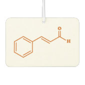 Cinnamon Cinnamaldehyd Molekulare chemische Formel Autolufterfrischer (Vorderseite)
