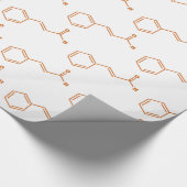 Cinnamon Cinnamaldehyd Molekulare chemische Formel Geschenkpapier (Ecke)