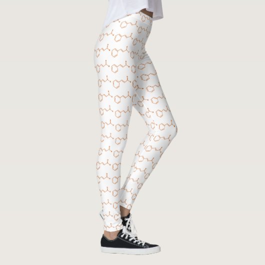 Cinnamon Cinnamaldehyd Molekulare chemische Formel Leggings (Rechts)