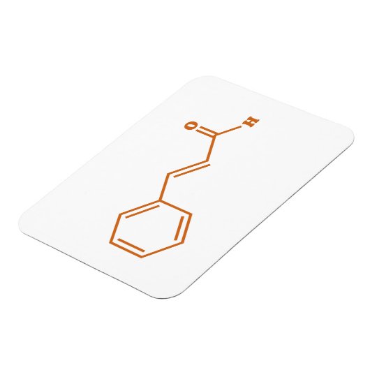 Cinnamon Cinnamaldehyd Molekulare chemische Formel Magnet (Linke Seite)