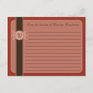 Cinnamon Classic Harvest Recipe Cards Postkarte