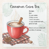 Cinnamon Cocoa Tea Glasuntersetzer (Vorderseite)
