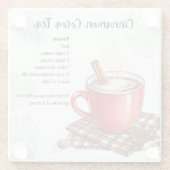 Cinnamon Cocoa Tea Glasuntersetzer (Rückseite)