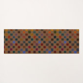 Cinnamon Ditsy + Jewel Tonsea Glass Schachbrett Yogamatte (Rückseite (Horizontal))