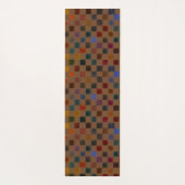 Cinnamon Ditsy + Jewel Tonsea Glass Schachbrett Yogamatte (Rückseite)