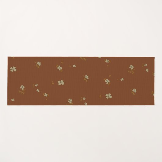 Cinnamon Ditsy + Jewel Tonsea Glass Schachbrett Yogamatte (Vorderseite (Horizontal))