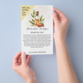 Cinnamon Essential Oils Aquarell Flyer (Handgriff)
