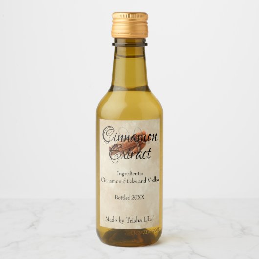 Cinnamon Extract Custom Label Weinetikett (Vorderseite)