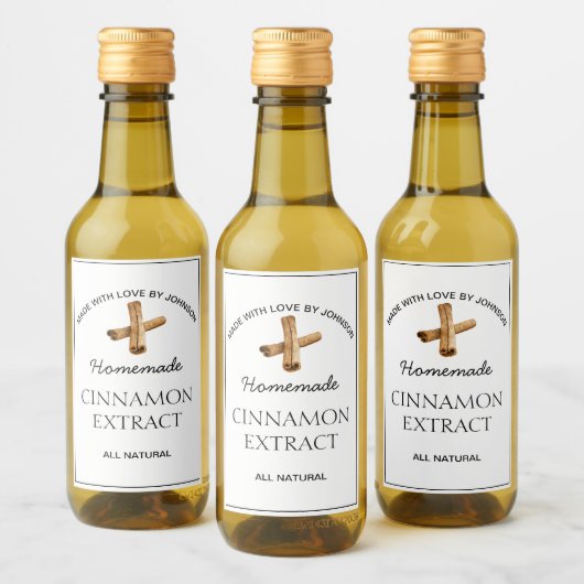 Cinnamon Extract Label Weinetikett (Flaschen)