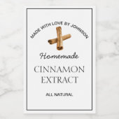 Cinnamon Extract Label Weinetikett (Einzelnes Label)