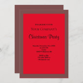 Cinnamon Gerahmte Weihnachtsfeier Party Einladung (Vorne/Hinten)